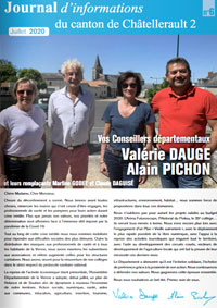 Journal d'informations du canton de Châtellerault-2 été 2020